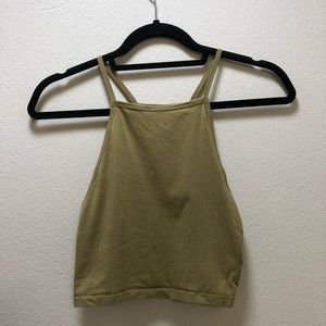 DIVIDED High Neck Crop Top